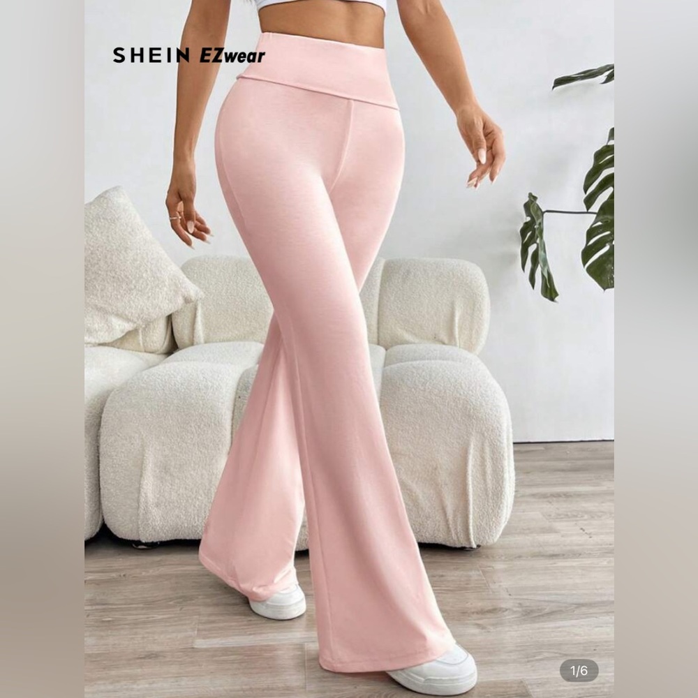 Pink & White Flared Yoga Pants Bundle